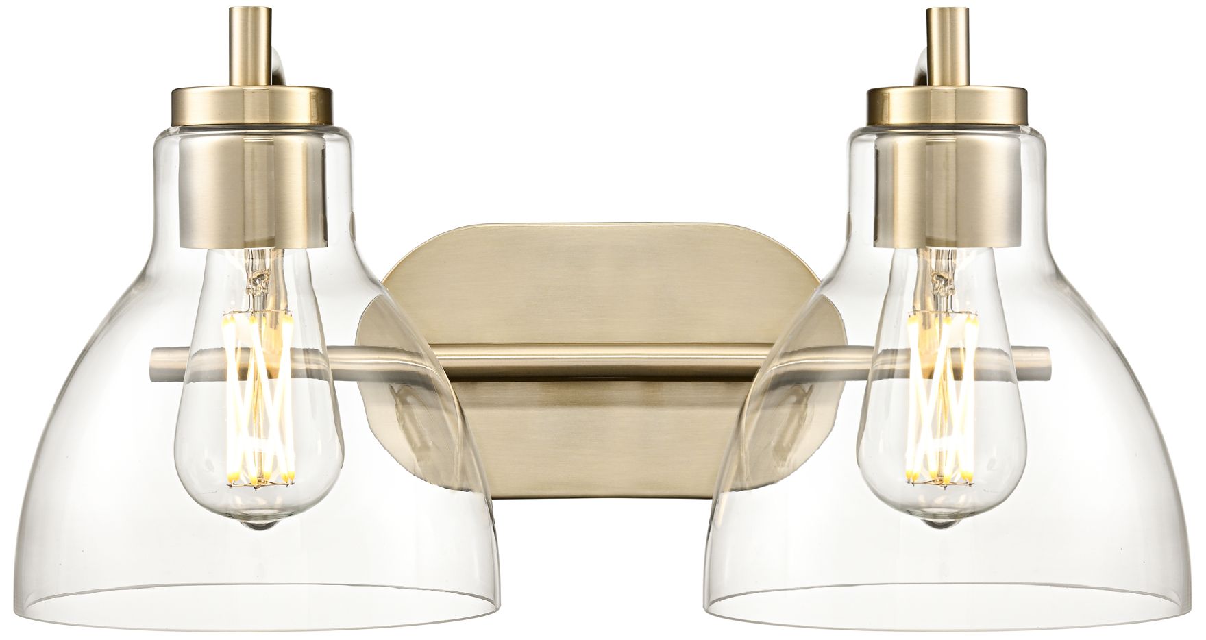 Image 4 Knightsdale 17.5" Wide 2-Light Vanity in Modern Gold more views