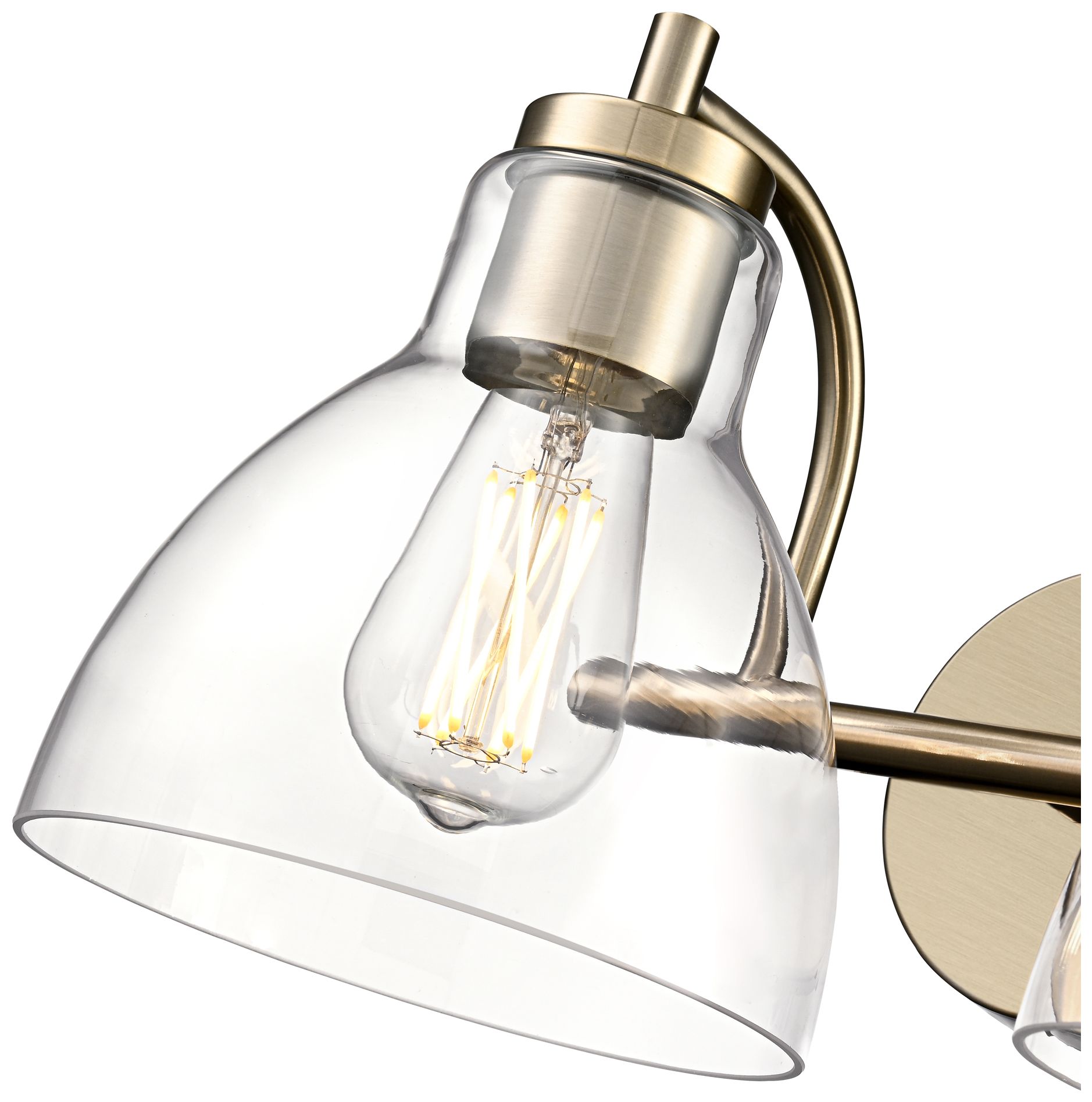 Image 6 Knightsdale 17.5" Wide 2-Light Vanity in Modern Gold more views