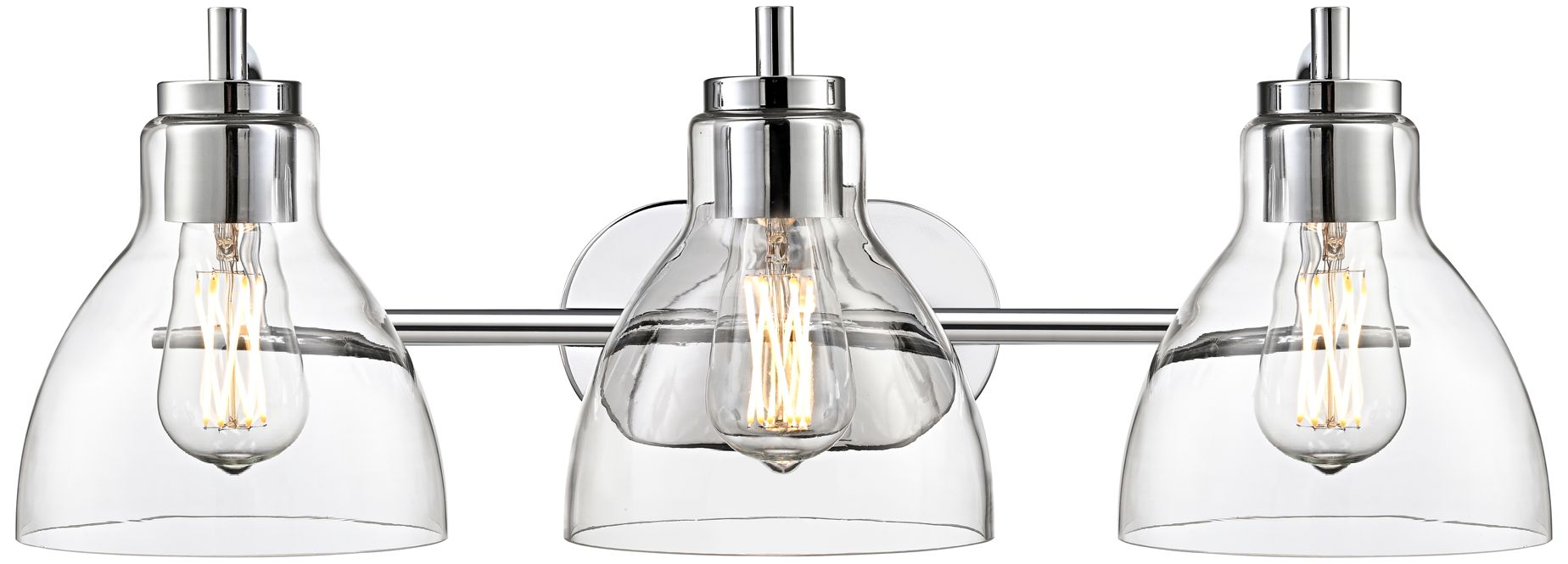 Image 5 Knightsdale 25.25" Wide 3-Light Vanity in Chrome more views