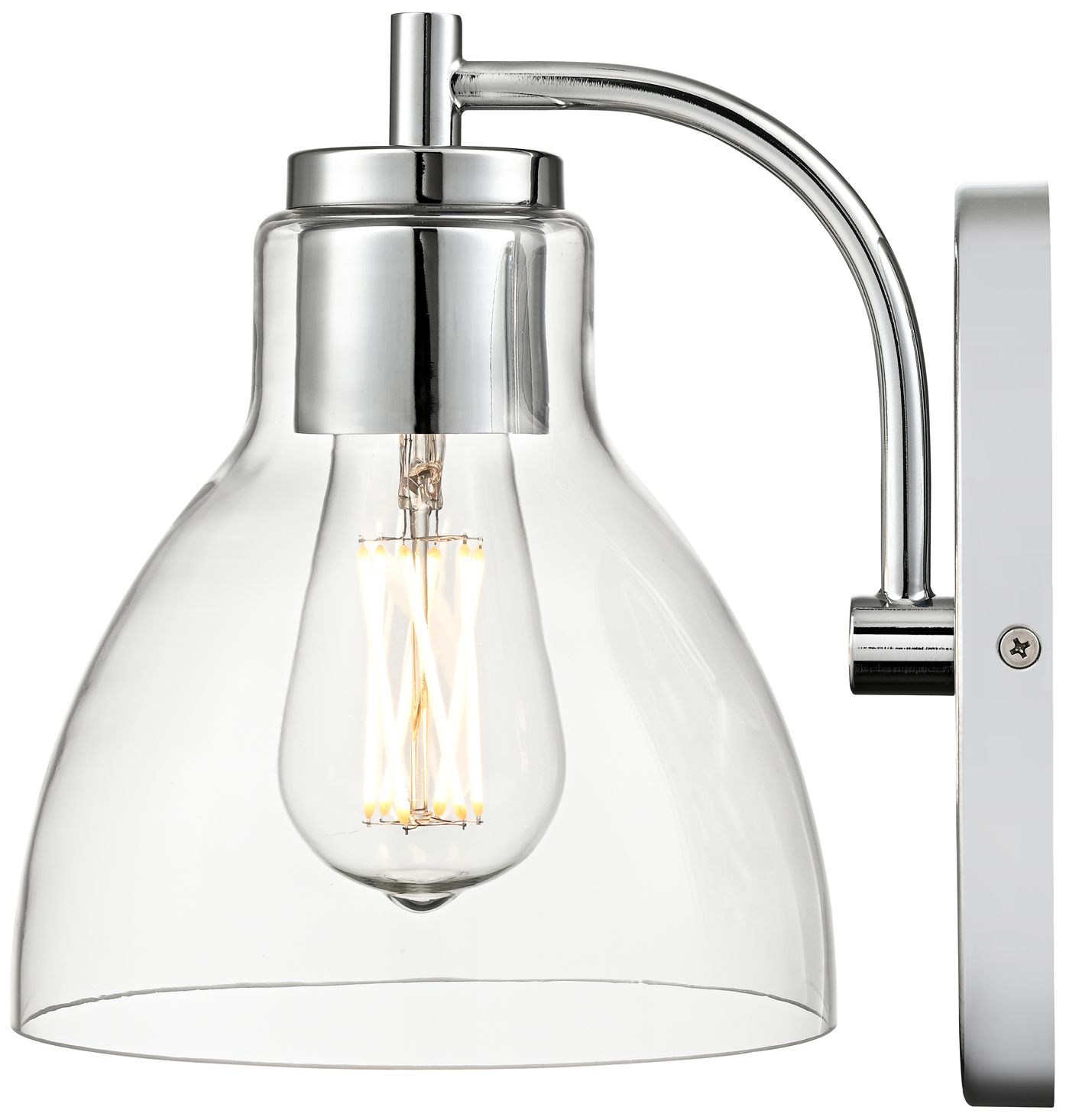 Image 3 Knightsdale 9.25" High 1-Light Wall Sconce in Chrome more views