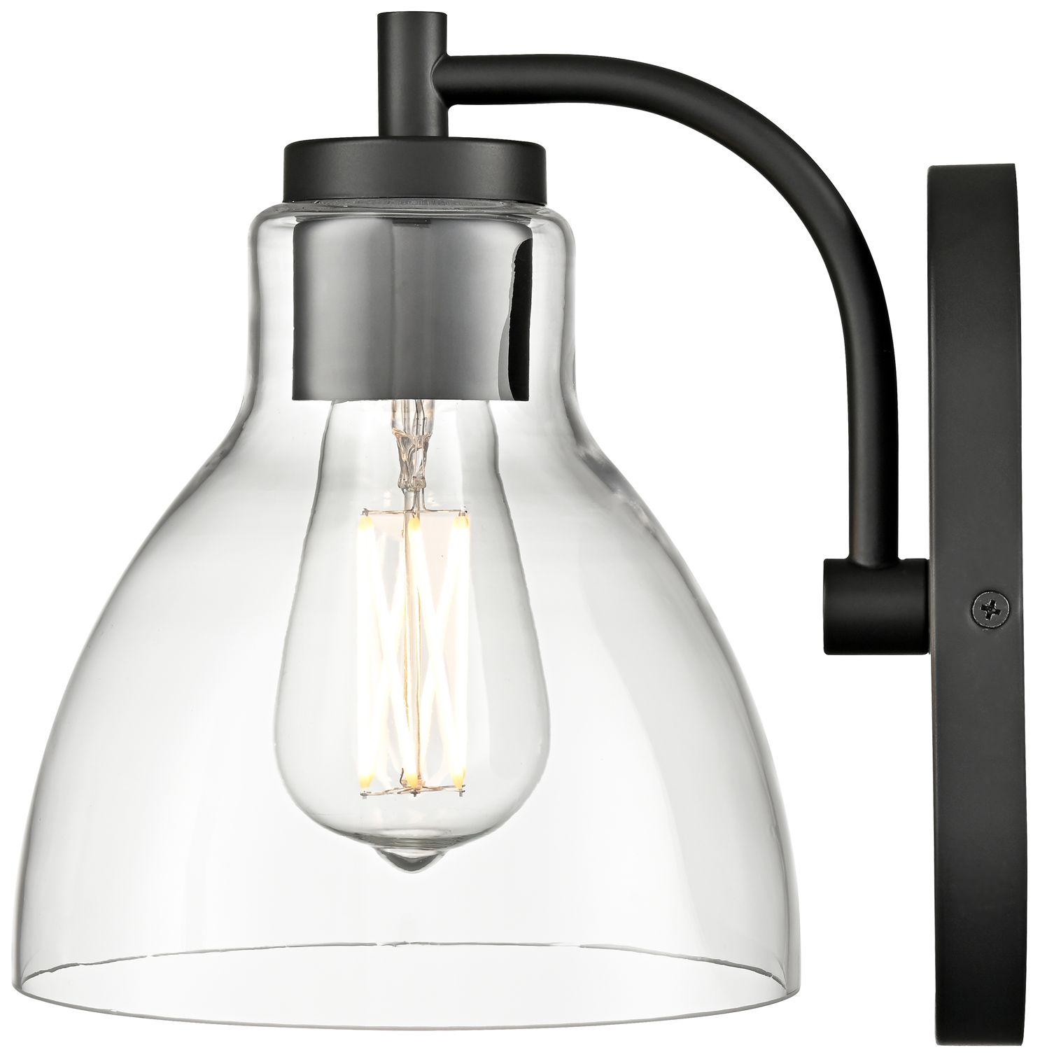 Image 3 Knightsdale 9.25" High 1-Light Wall Sconce in Matte Black more views