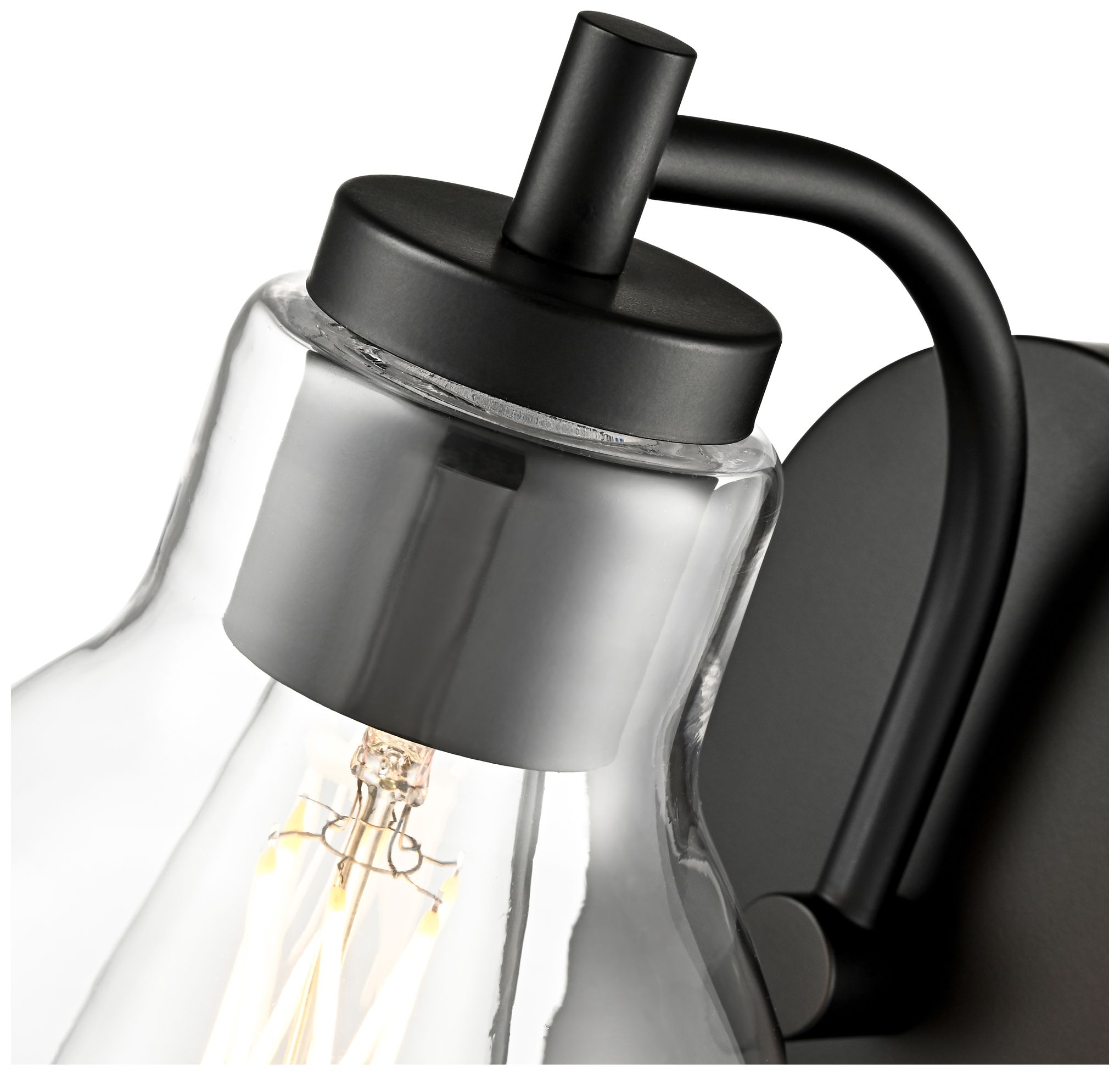 Image 4 Knightsdale 9.25" High 1-Light Wall Sconce in Matte Black more views