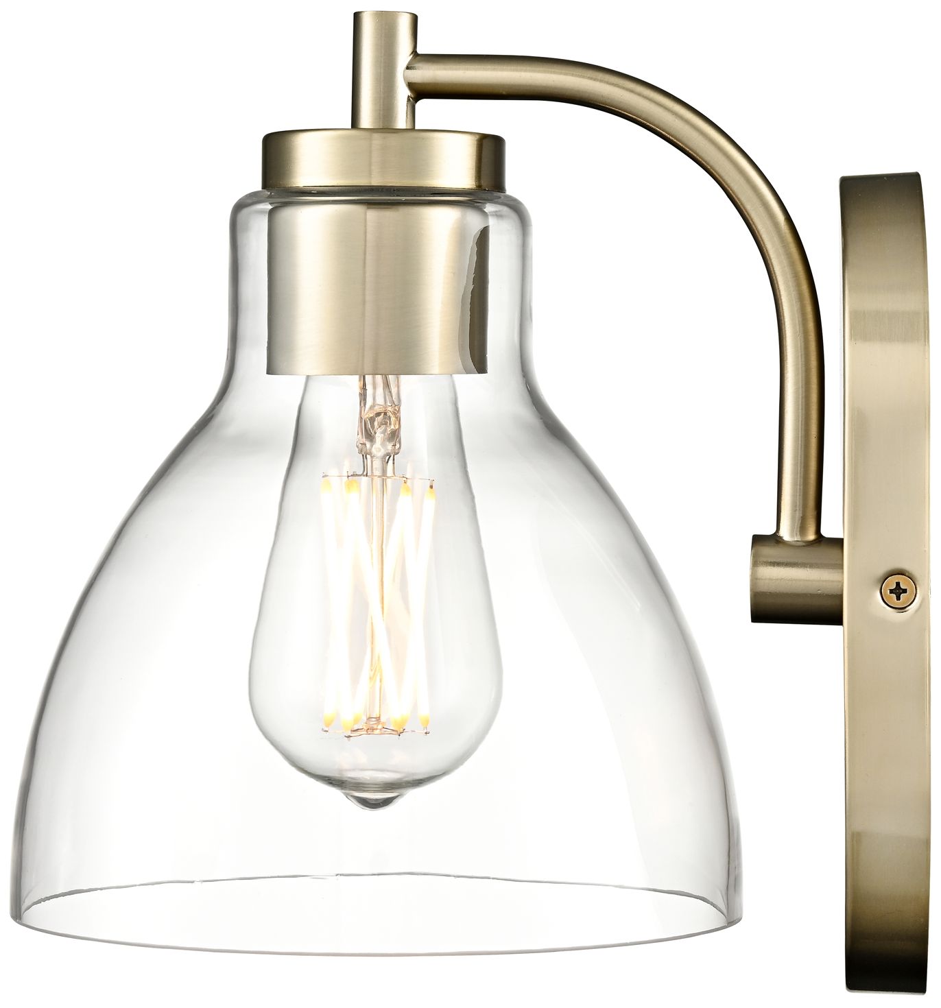 Image 3 Knightsdale 9.25" High 1-Light Wall Sconce in Modern Gold more views