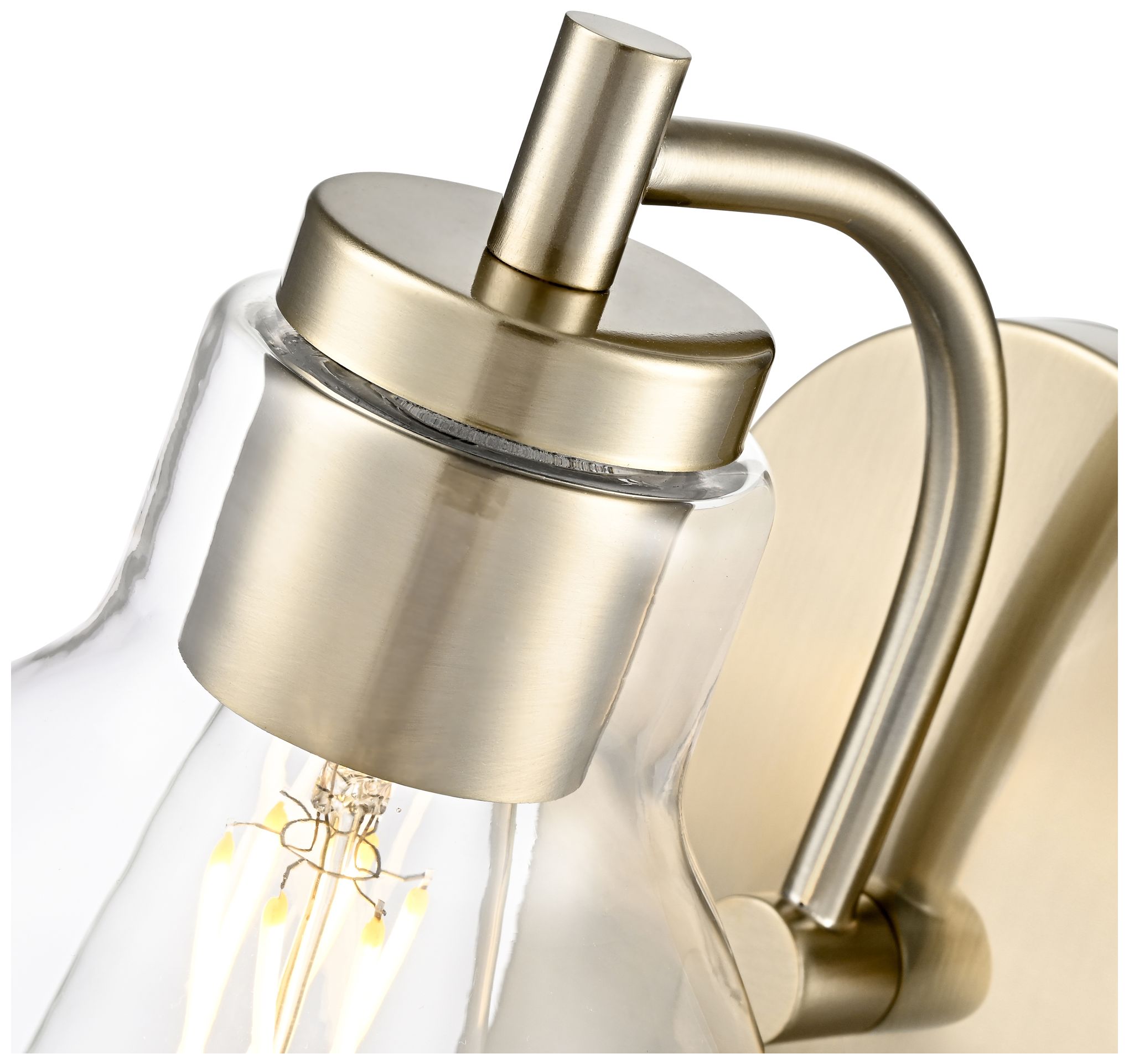 Image 4 Knightsdale 9.25" High 1-Light Wall Sconce in Modern Gold more views