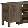3_Knisler 47 1/2" Wide Distressed Walnut Wood 2-Door TV Stand more views