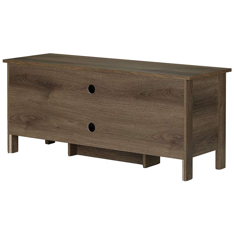 Image 6 Knisler 47 1/2" Wide Distressed Walnut Wood 2-Door TV Stand more views