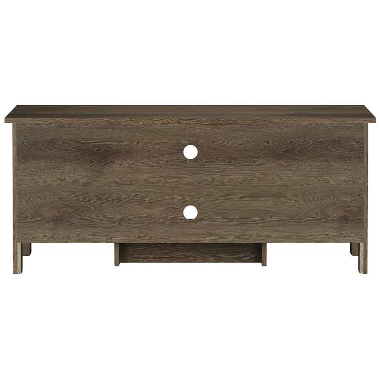 Image 7 Knisler 47 1/2" Wide Distressed Walnut Wood 2-Door TV Stand more views