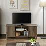 Knisler 47 1/2" Wide Distressed Walnut Wood 2-Door TV Stand