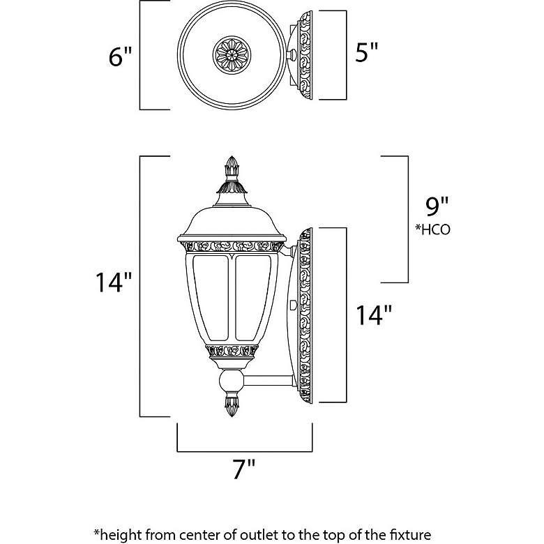 Image 3 Knob Hill Collection 14" High Outdoor Wall Light more views