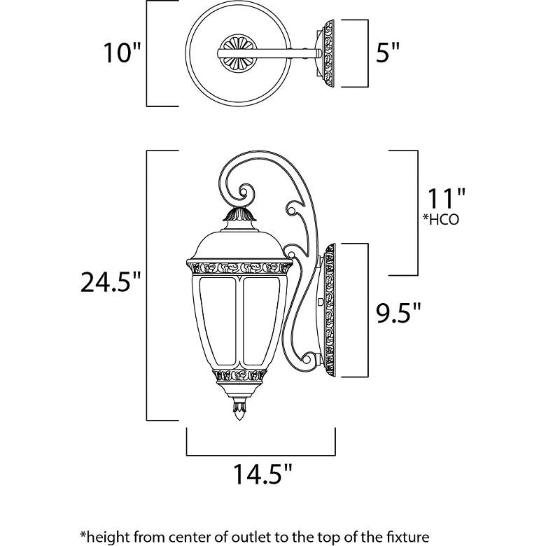 Image 3 Knob Hill Collection 24 1/2" High Outdoor Wall Light more views