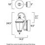 4_Knob Hill Collection 24 1/2" High Outdoor Wall Light more views