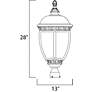 4_Knob Hill Collection 28" High Outdoor Post Light more views