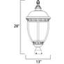 5_Knob Hill Collection 28" High Outdoor Post Light more views