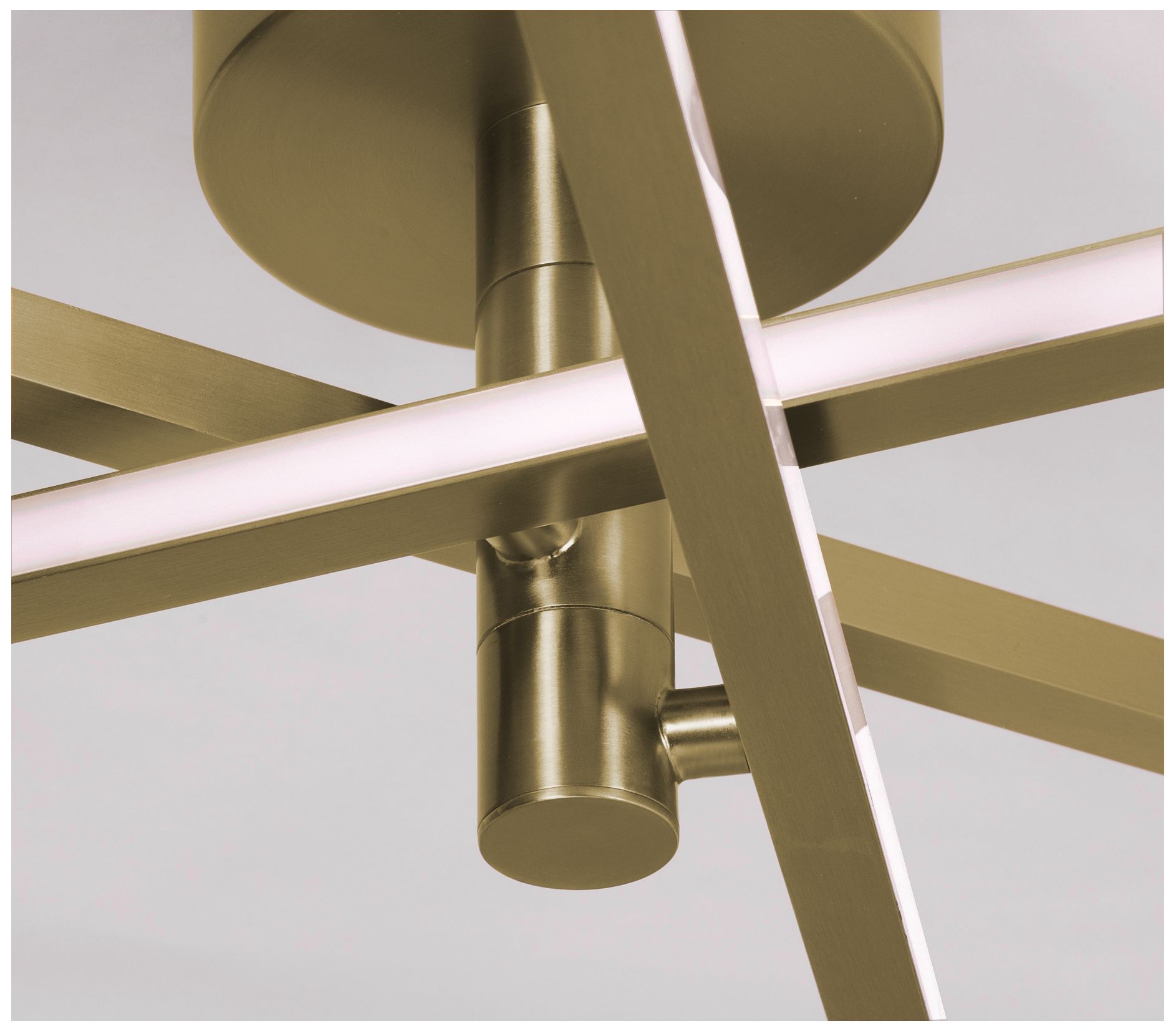 Image 4 Knoll 18" Wide Light Antique Brass LED Flush Mount more views