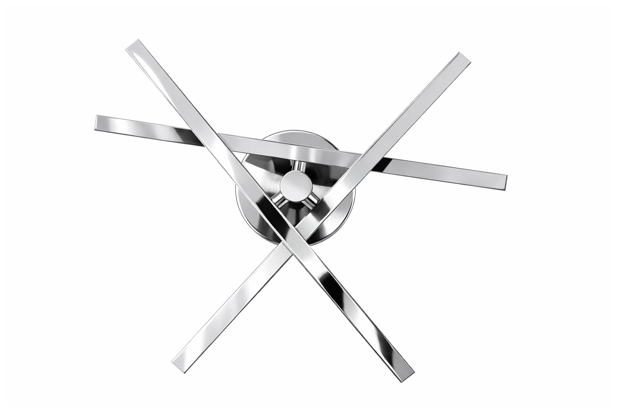 Image 3 Knoll 18" Wide Polished Chrome LED Flush Mount more views