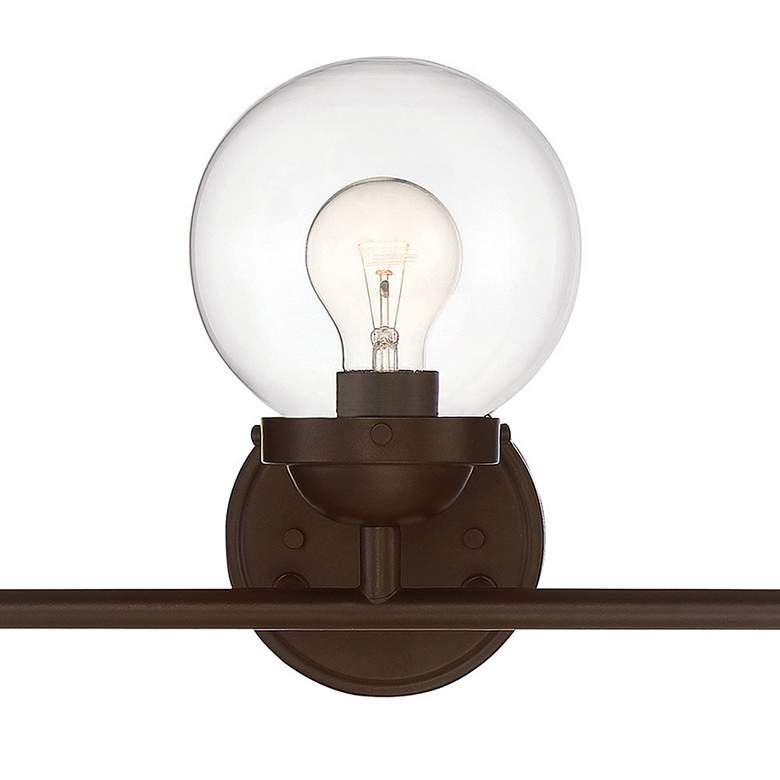 Image 3 Knoll 24" Wide Oil-Rubbed Bronze Metal 3-Light Bath Light more views