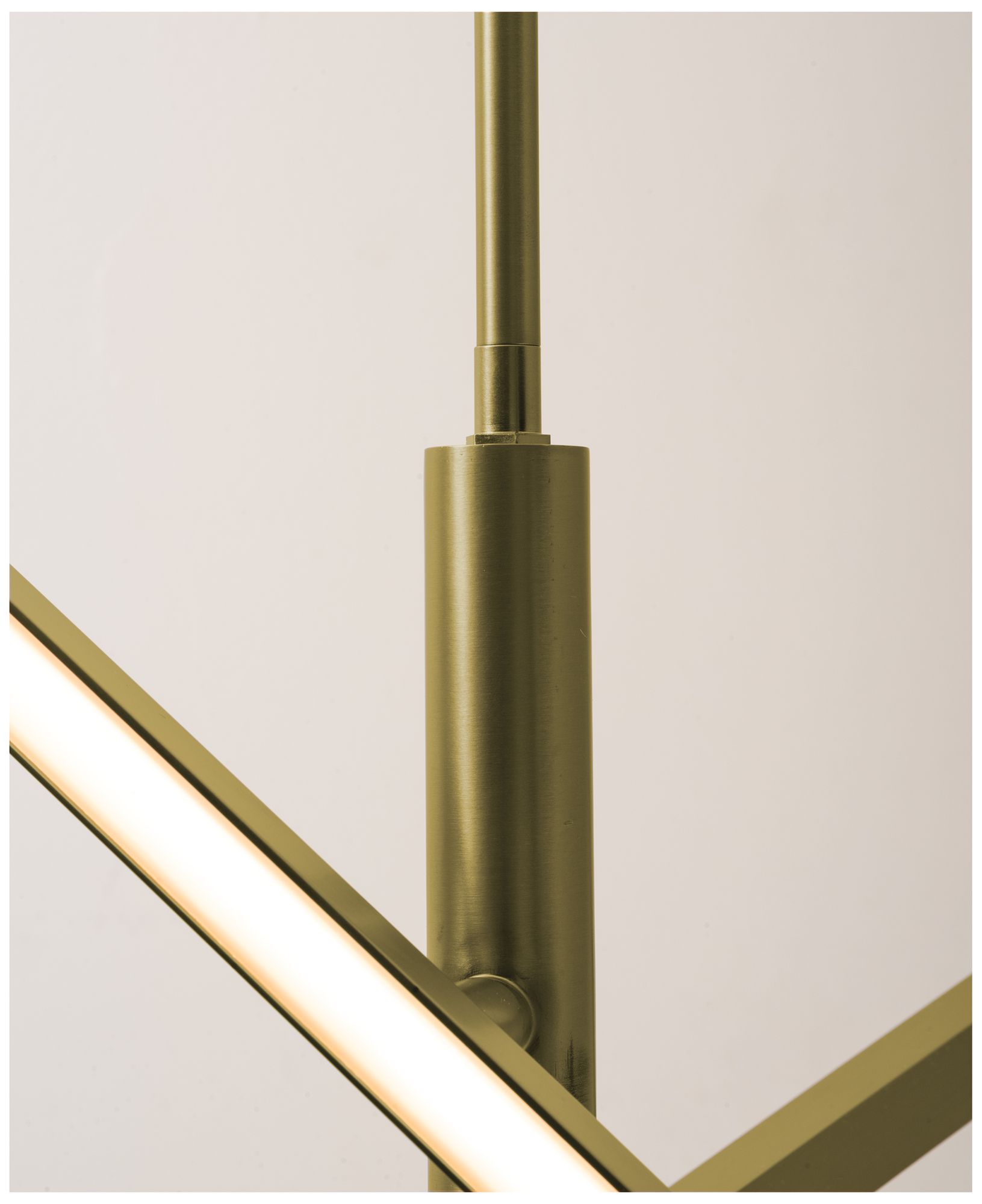 Image 6 Knoll 24" Wide 3-Light Antique Brass LED Pendant more views