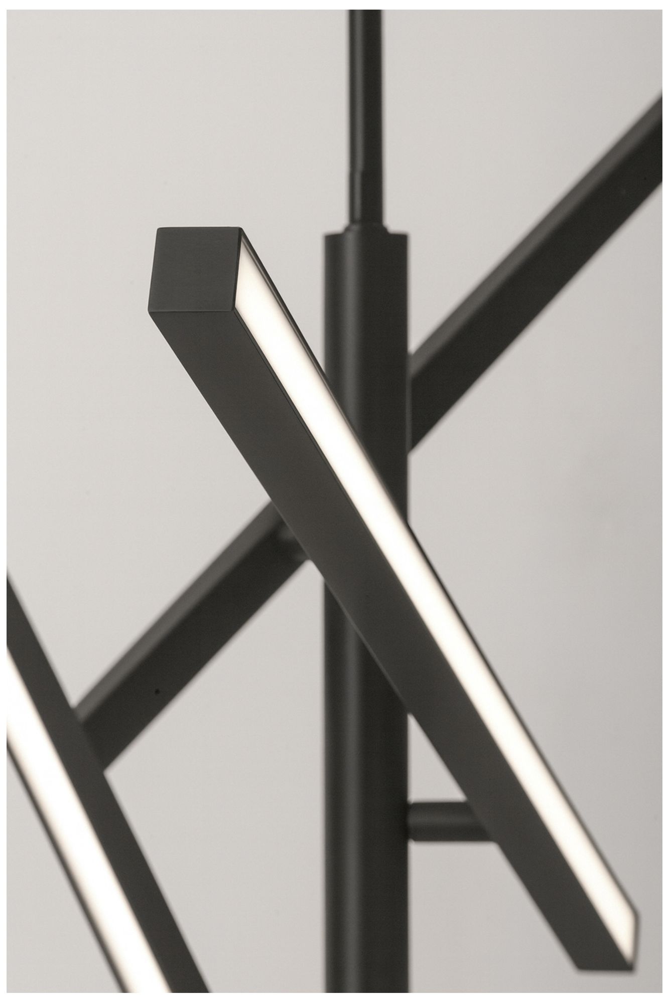 Image 5 Knoll 24" Wide 3-Light Black LED Pendant more views