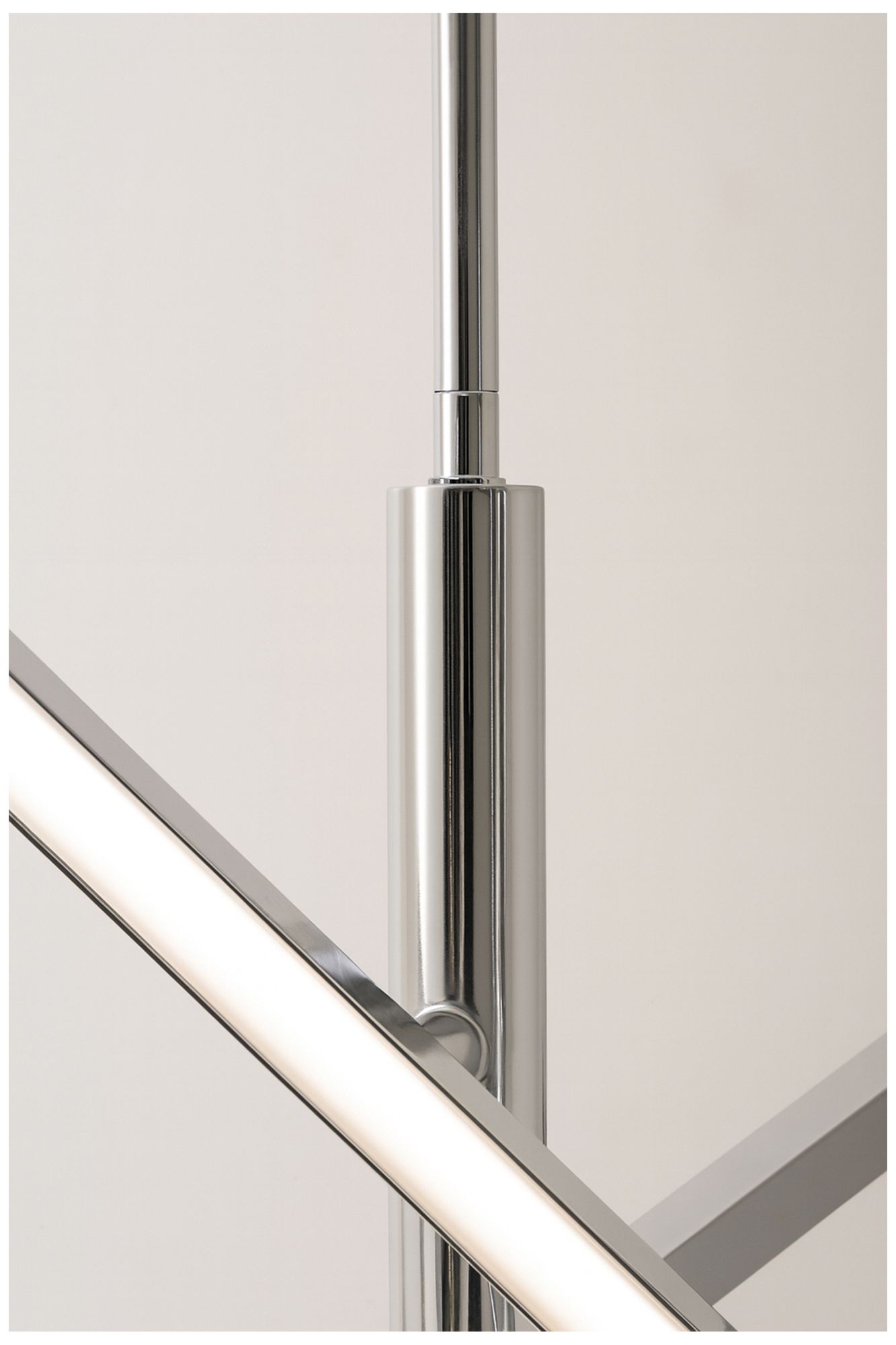 Image 7 Knoll 24" Wide 3-Light Polished Chrome LED Pendant more views