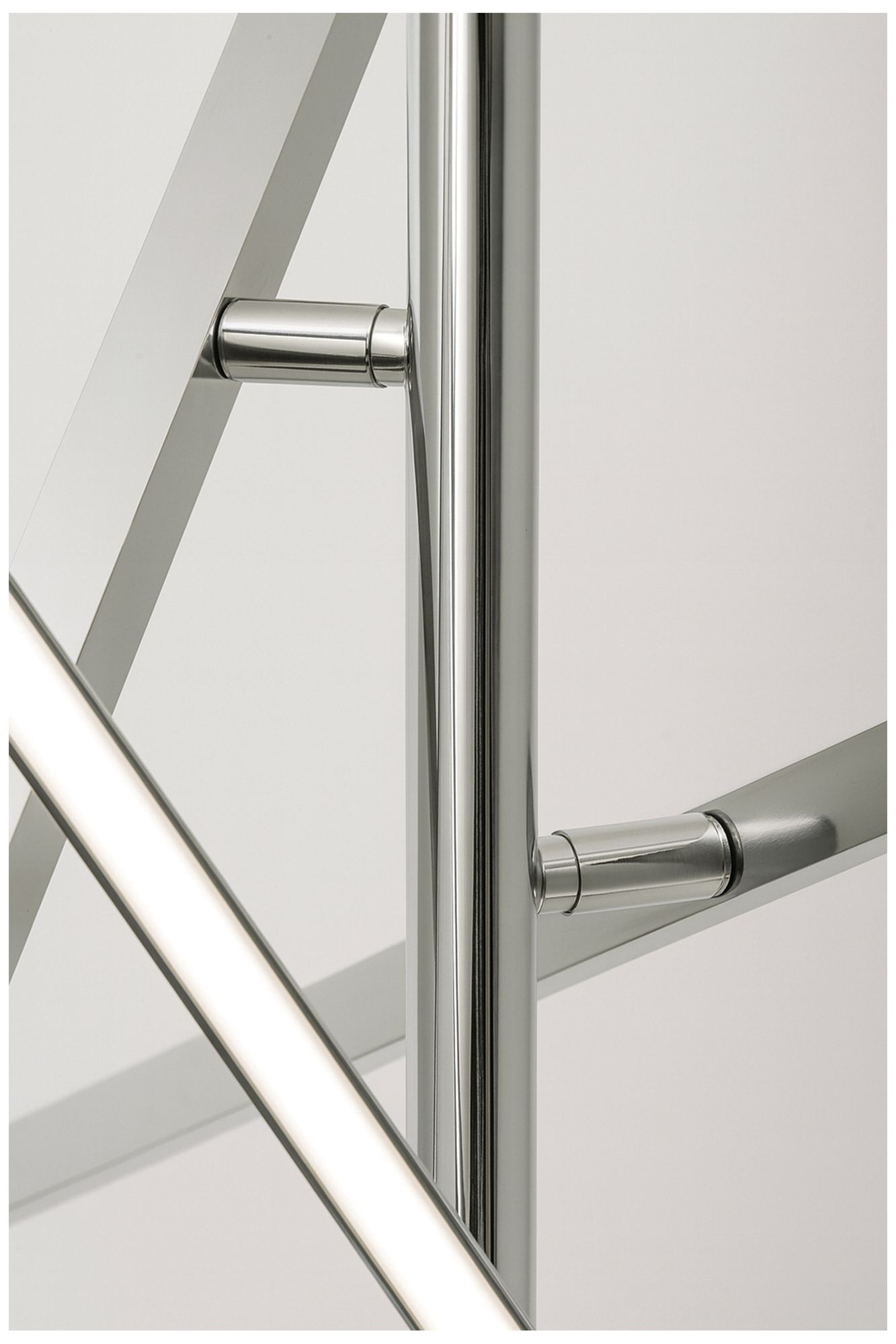 Knoll 24" Wide 3-Light Polished Chrome LED Pendant