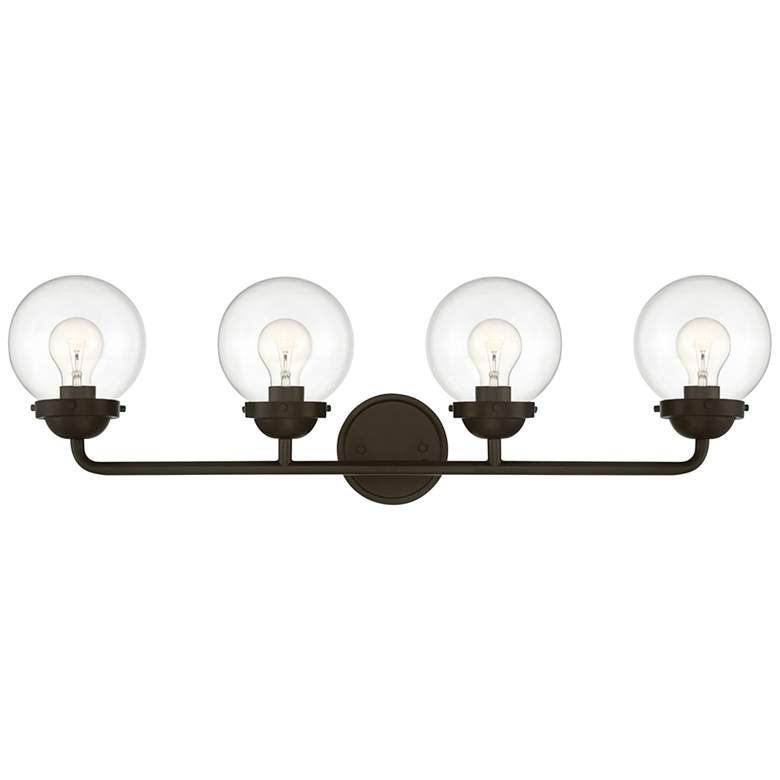 Image 5 Knoll 33" Wide Oil-Rubbed Bronze Metal 4-Light Bath Light more views