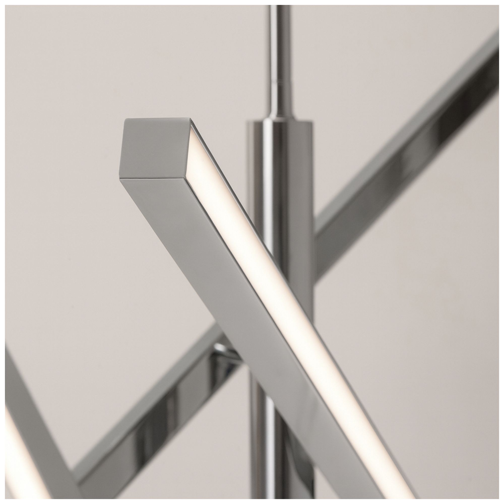 Image 5 Knoll 36" Wide 3-Light Polished Chrome LED Pendant more views