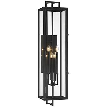 Knoll Road 42" High Coal 4-Light Outdoor Wall Light
