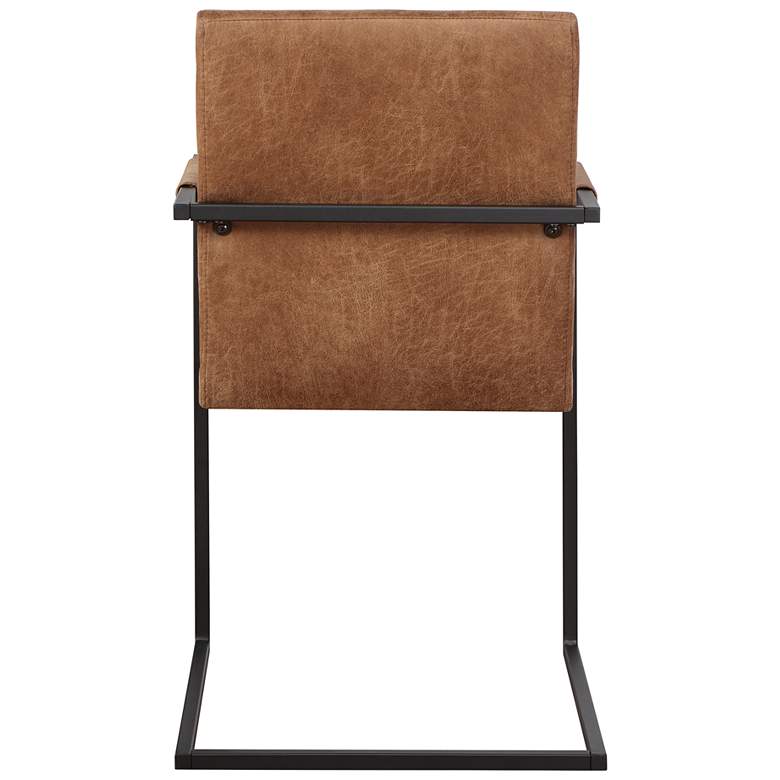 Image 7 Knolt Brown Fabric Sled Armchairs Set of 2 more views