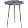 Knossos 16" Wide Agate Stone Modern Side Table