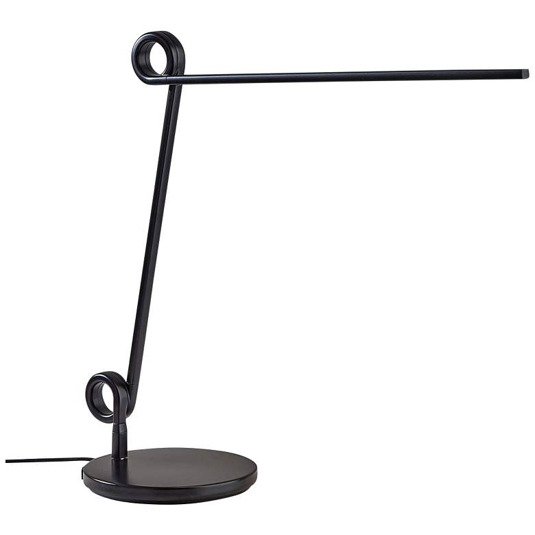 Image 6 Knot Black Adjustable LED Desk Lamp with USB and USB-C Ports more views