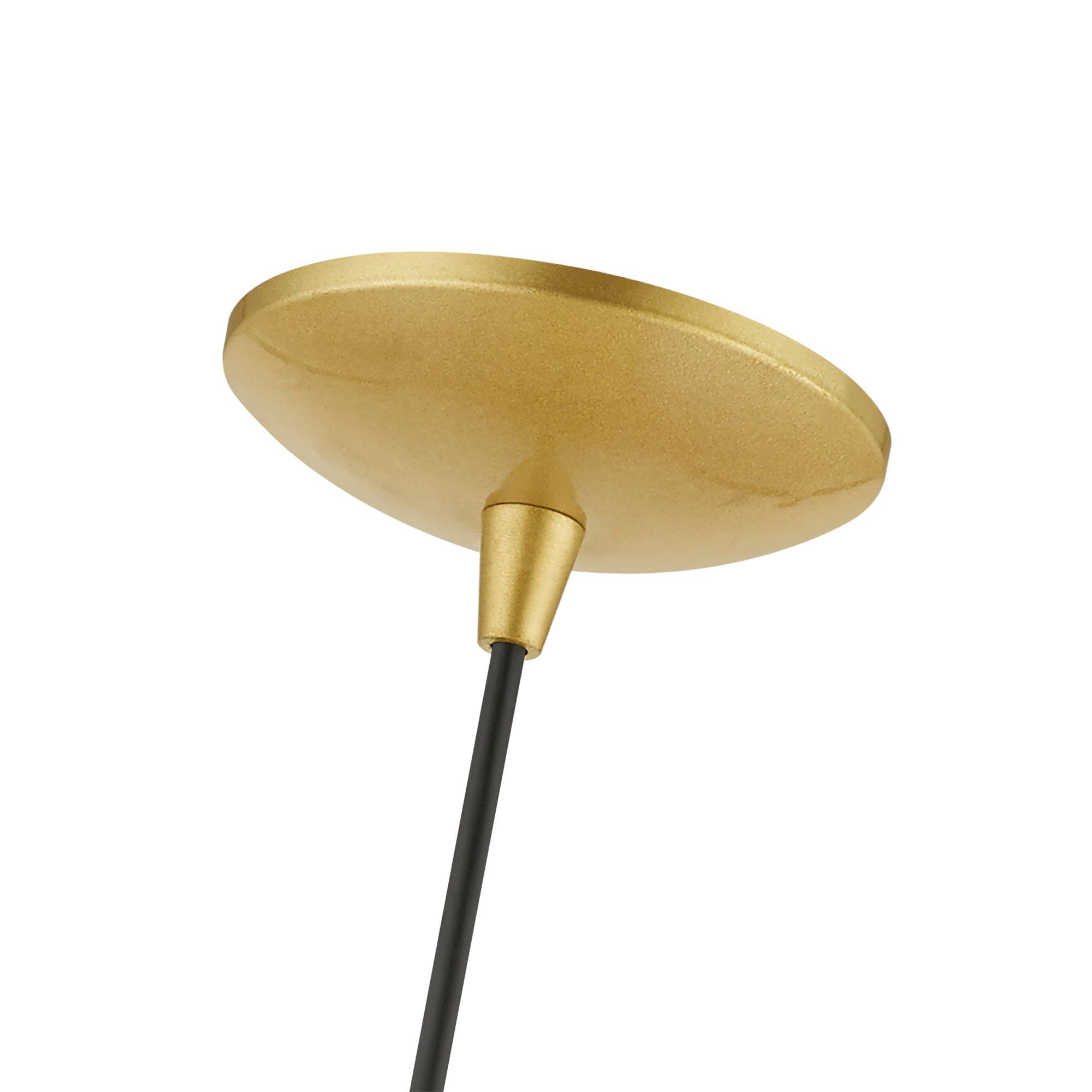 Knox 1 Light Soft Gold Pendant with Polished Brass Accents