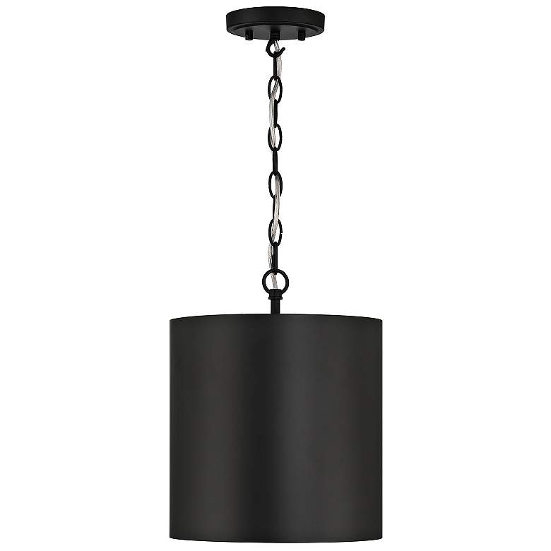 Image 5 Knox 11" Wide Matte Black Mini Pendant more views