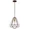 Knox 12 1/4" Wide Bronze Geometric Pendant Light