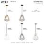 2_Knox 12 1/4" Wide Bronze Geometric Pendant Light more views