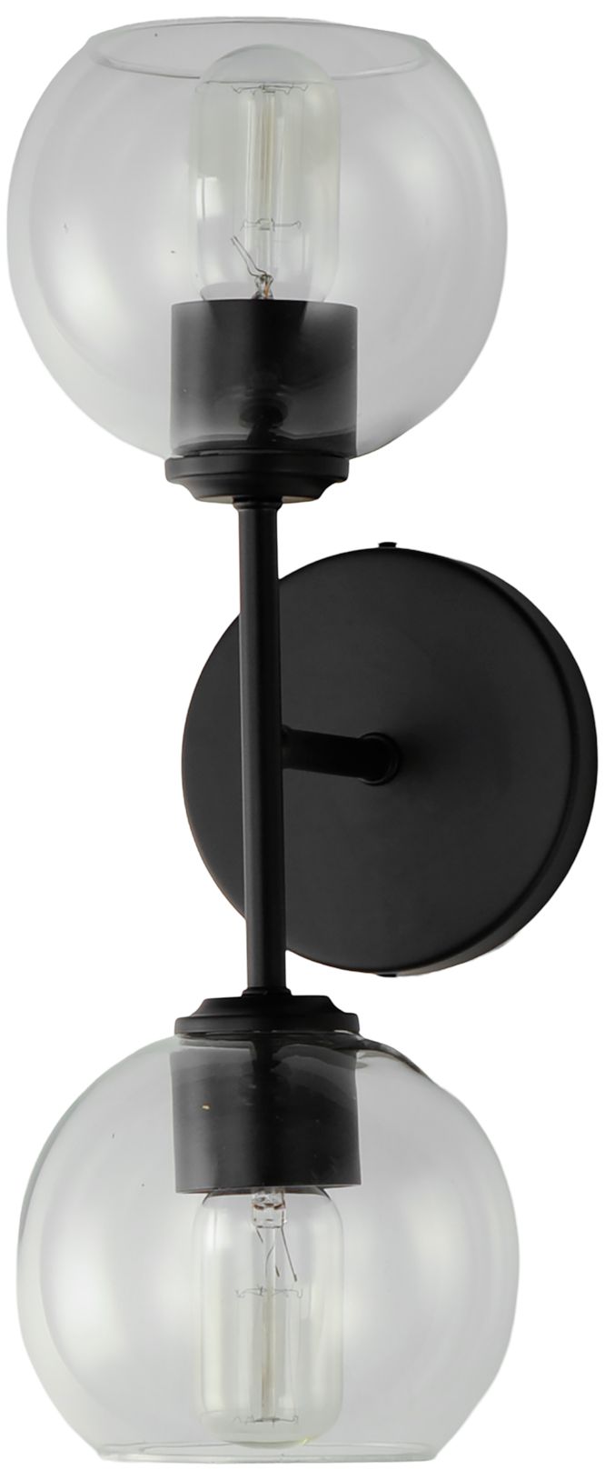 Image 4 Knox 2-Light Wall Sconce Black more views
