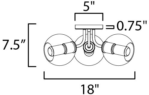 Image 6 Knox 3-Light Semi-Flush Mount Natural Aged Brass more views