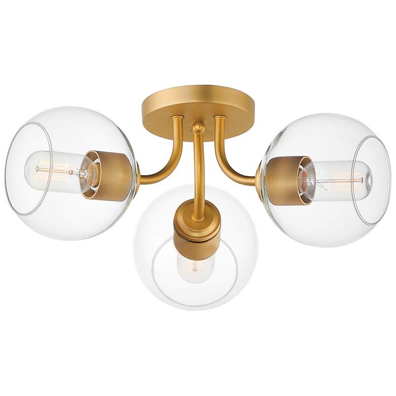 Image 2 Knox 3-Light Semi-Flush Mount