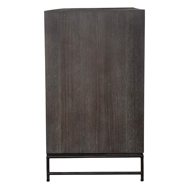 Image 7 Knox 36" Wide x 32" High Dark Walnut Accent Chest more views
