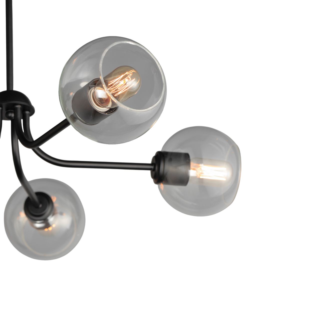 Image 5 Knox 5-Light Globe Chandelier Black more views