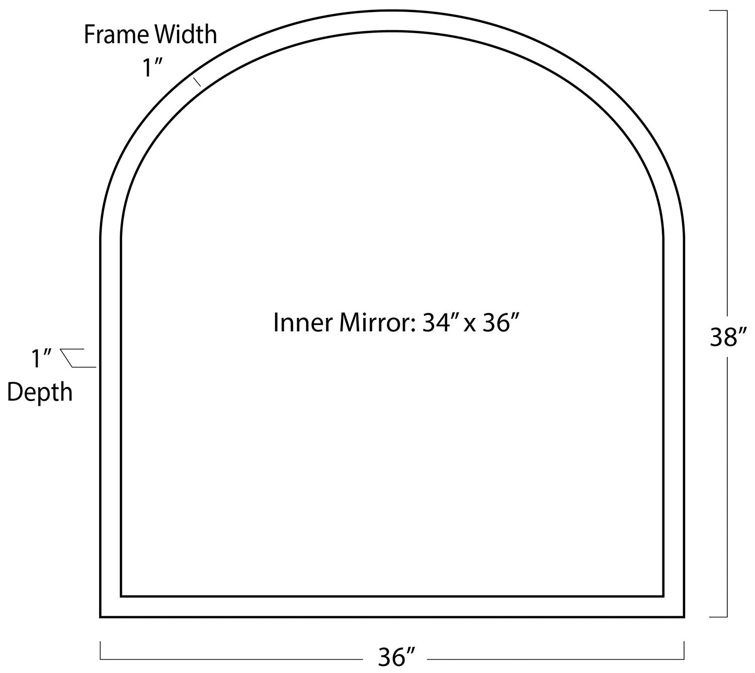 Image 5 Knox Leather Mantle Mirror (Black) more views