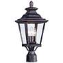 1_Knoxville 19 1/2" High Bronze 3-Light Outdoor Post Light