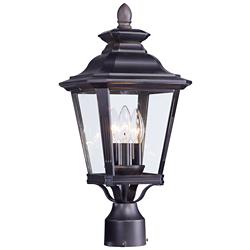 Knoxville 19 1/2" High Bronze 3-Light Outdoor Post Light