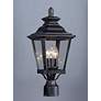 3_Knoxville 19 1/2" High Bronze 3-Light Outdoor Post Light more views