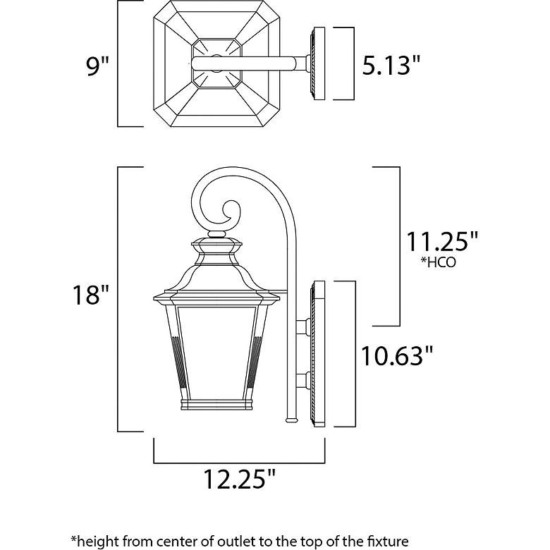 Image 5 Knoxville-Outdoor Wall Mount more views