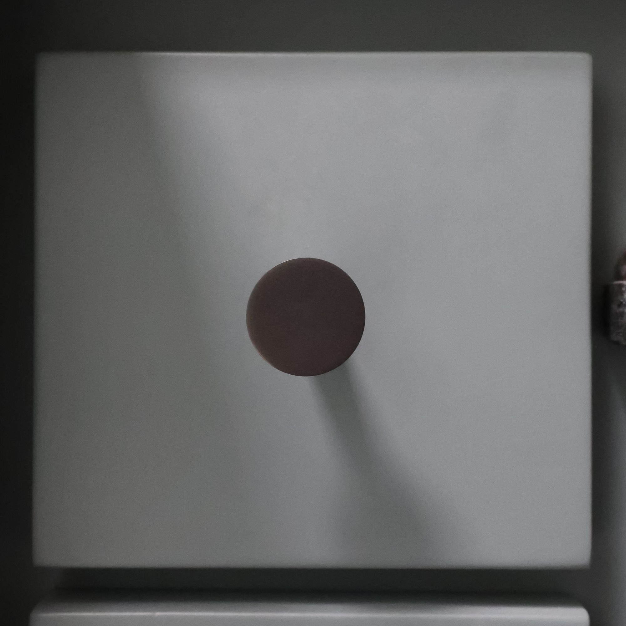 Image 4 Knurled Graphite 1 1/4" Wide Cabinet Knob more views