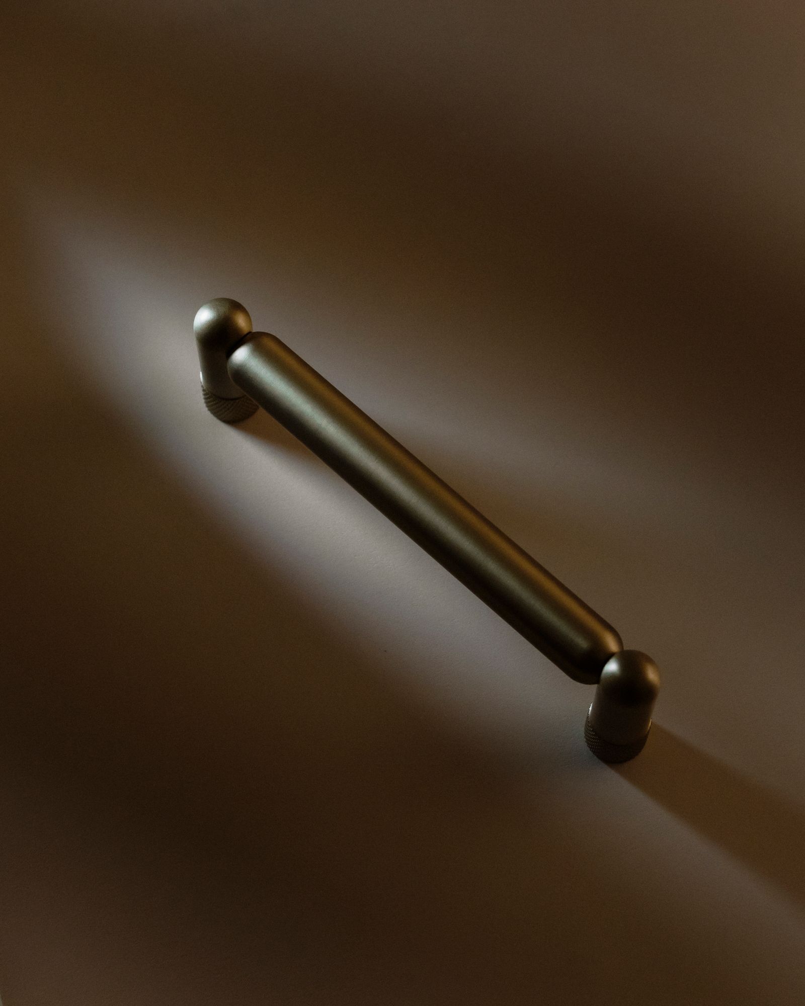 Image 5 Knurled Graphite 4 1/2" Wide Cabinet Pull more views