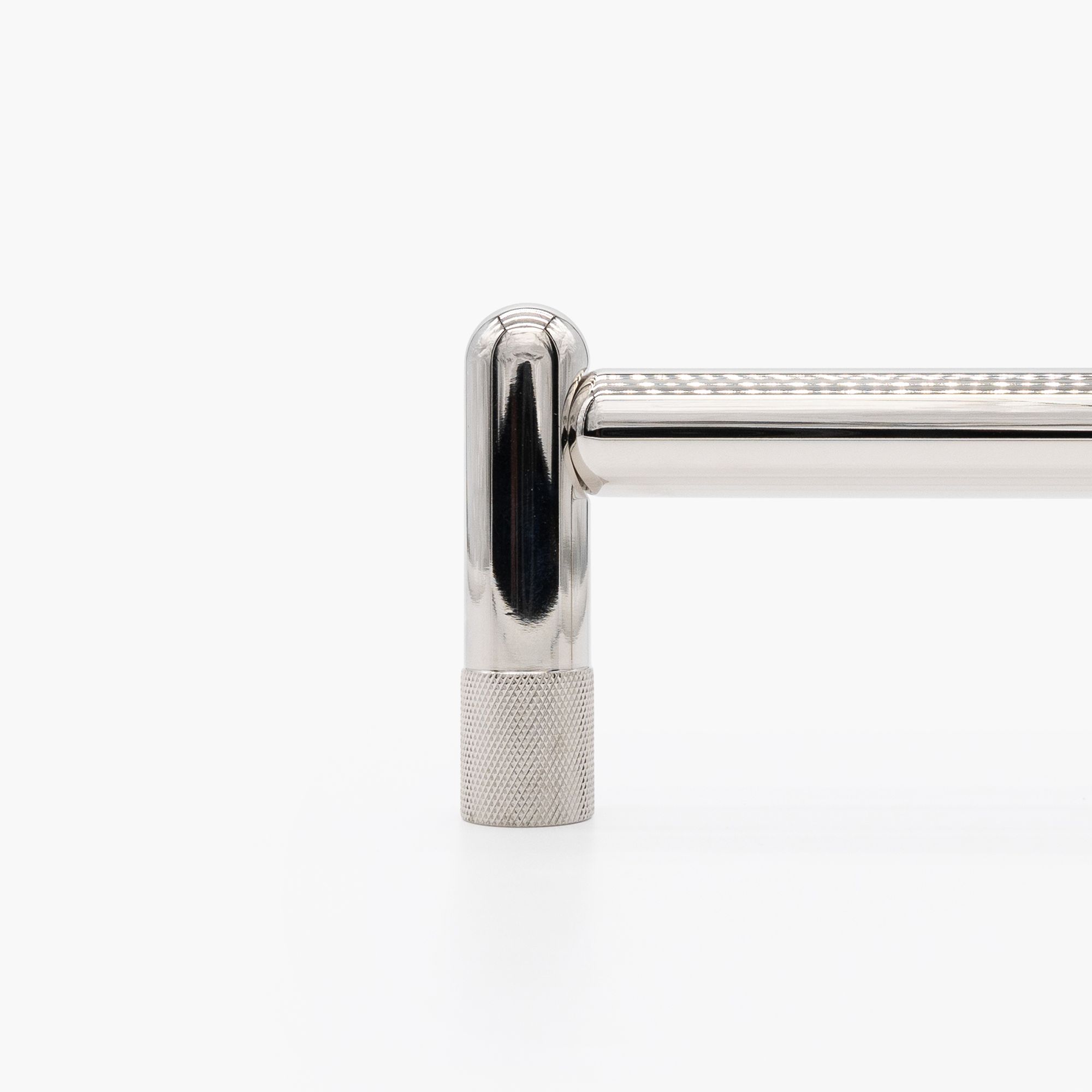 Image 2 Knurled Polished Nickel 12 3/4" Wide Appliance Pull more views