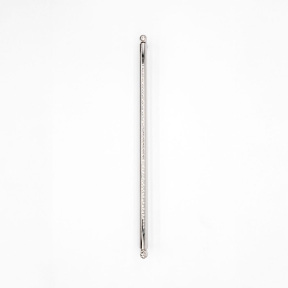 Image 2 Knurled Polished Nickel 18 3/4" Wide Appliance Pull more views