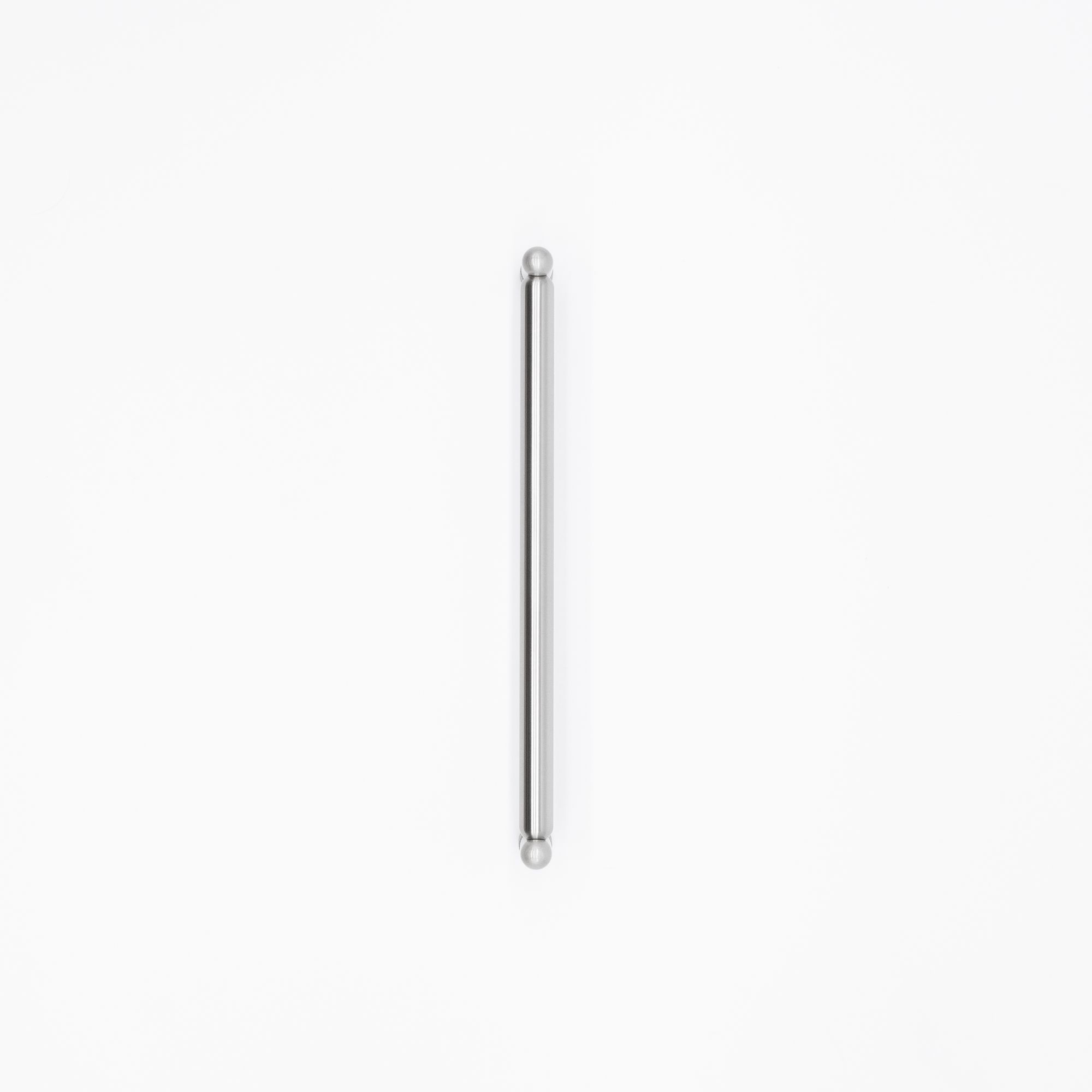 Image 2 Knurled Satin Nickel 8 1/2" Wide Cabinet Pull more views