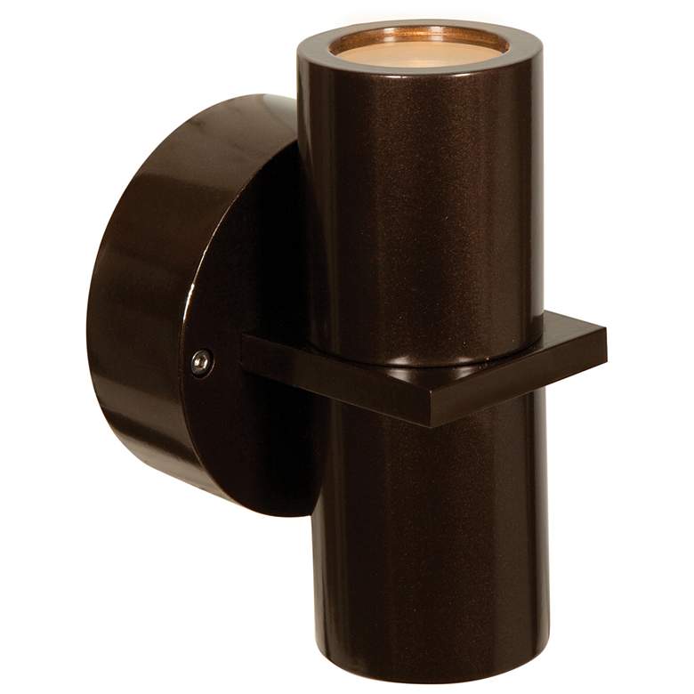 Image 1 KO 2-Light Outdoor LED Spotlight - Bronze Finish - Clear Glass Diffuser